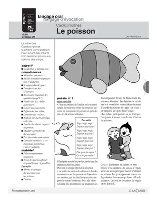 Cajolicomptines (20) / Le poisson