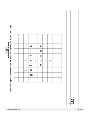 Jeux de lecture (10) / Lire des mots et des phrases simples