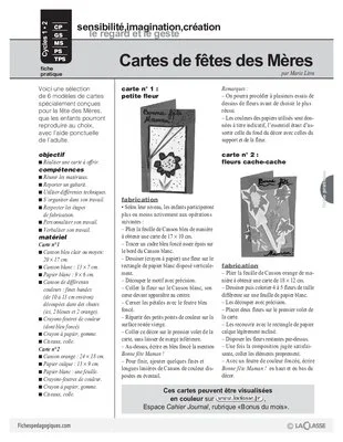 Cartes de fête des Mères (2)