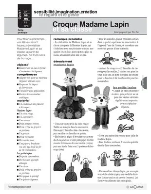 Croque Madame Lapin et sa classe