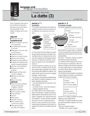 L'imagier des fruits : La datte (3)