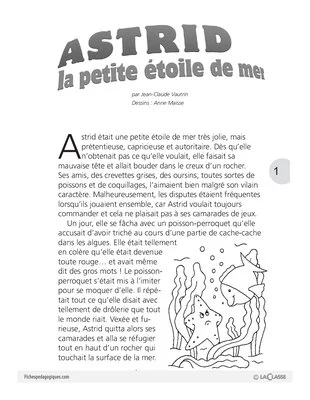 Astrid la petite étoile de mer (conte)