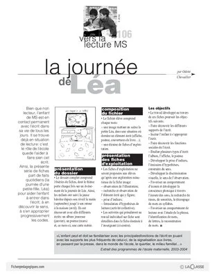 La journée de Léa : Léa regarde la météo