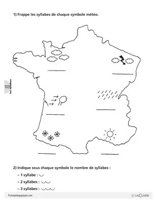 La journée de Léa : Léa regarde la météo