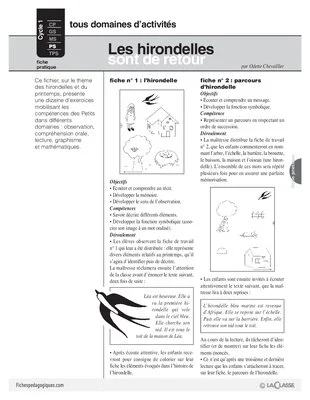 Les hirondelles sont de retour