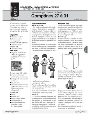 Jeux de doigts d'hier et de Rémi : Comptines 27 à 31
