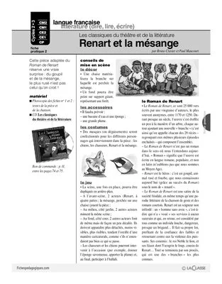 Renart et la mésange (Théâtre)