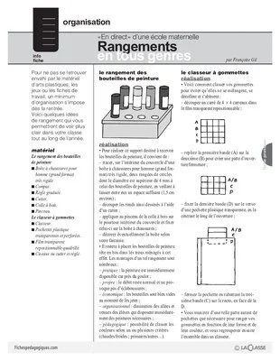 Rangements en tous genres