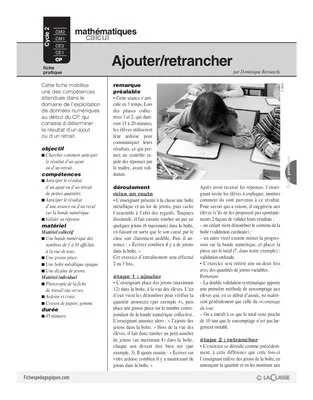 Ajouter/Retrancher