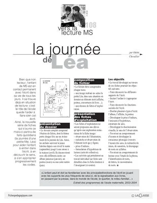 Léa, sur le chemin de l'école