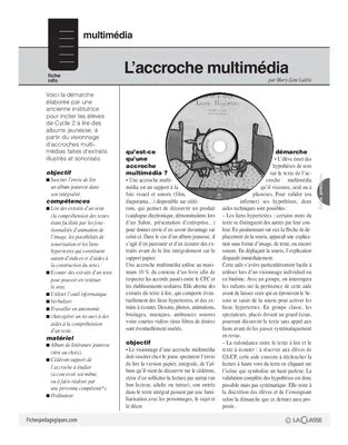 L'accroche multimédia