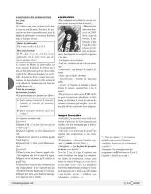 Monsieur Jourdain, le bourgeois gentilhomme (Cycle 3)