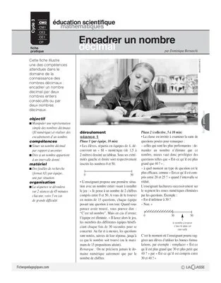 Encadrer un nombre décimal