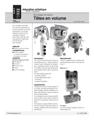 Têtes en volume