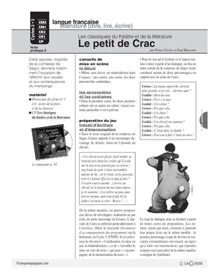 Le petit de Crac (Théâtre) (Cycle 2)