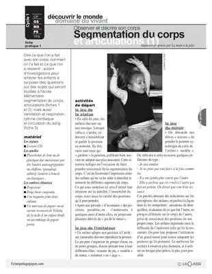 Segmentation du corps et articulations (1)