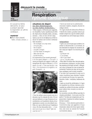Respiration, rythme cardiaque