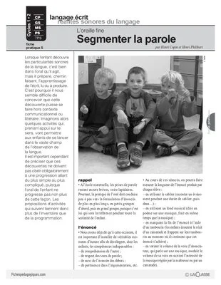Segmenter la parole