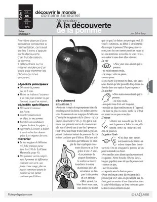 A la découverte de la pomme