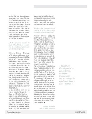 La petite enfance ou l'adulte en création