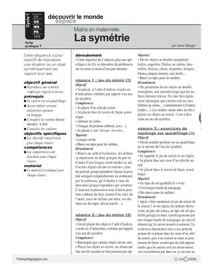 La symétrie