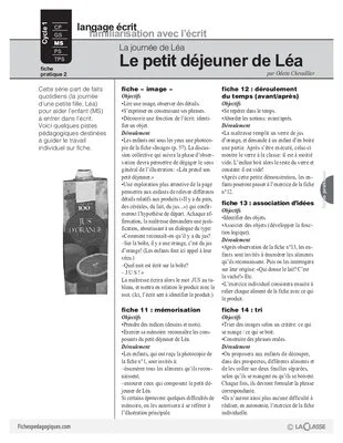 La journée de Léa : Le petit déjeuner de Léa