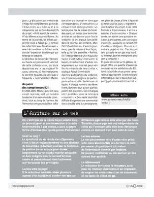 Créer un journal pour l'école