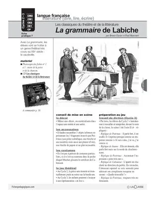 La grammaire de Labiche