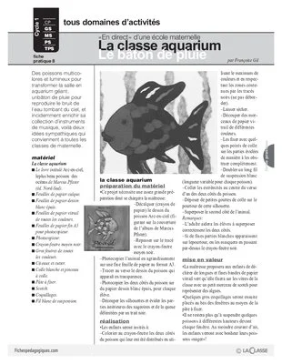 La classe aquarium/Le bâton de pluie
