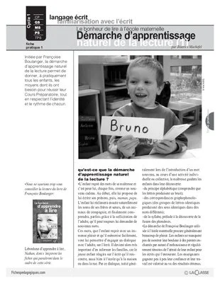 Démarche d'apprentissage naturel de la lecture (1)