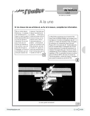 A la une
