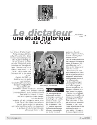 Le dictateur, une étude historique au CM2