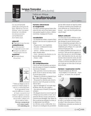 Trafics en Afrique (9) / L'autoroute
