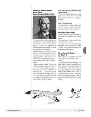 L'histoire de Poil de Carotte (Théâtre) (Cycle 2)