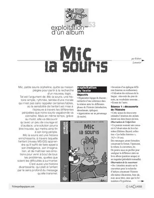 Mic la souris (Exploitation d'album)