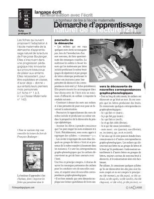 Démarche d'apprentissage naturel de la lecture (21)