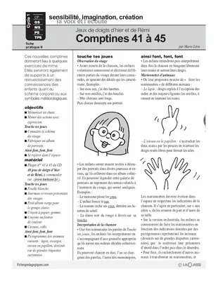 Comptines 41 à 45