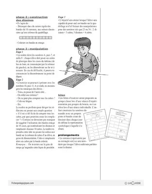 Apprentissage de la dizaine / La boîte à dizaines