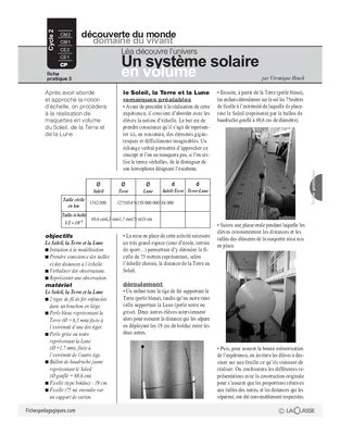 Léa découvre l'univers (3) / Un système solaire en volume