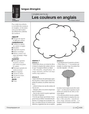 Les couleurs en anglais