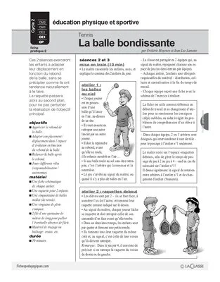 Tennis (2) / La balle bondissante