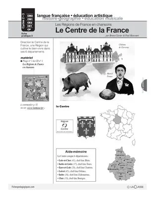 Les régions de France en chansons / Le Centre de la France (Cycle 2)