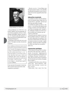 Les régions de France en chansons / Le Centre de la France (Cycle 2)
