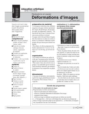 Réalisation en papier (1) / Déformations d'images