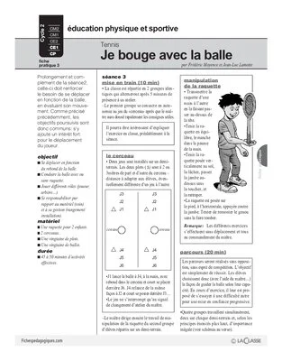Tennis (3) / Je bouge avec la balle