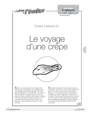 Contes à rebours (3) / Le voyage d'une crêpe