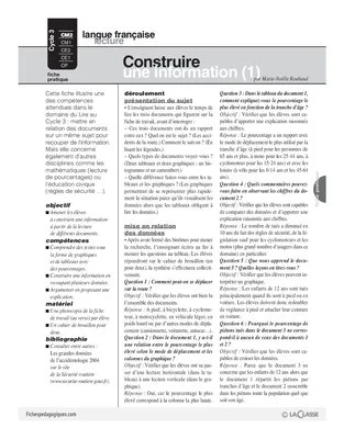 Construire une information (1)