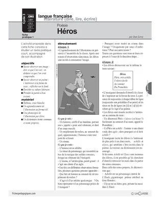 Poésie (1) / Héros