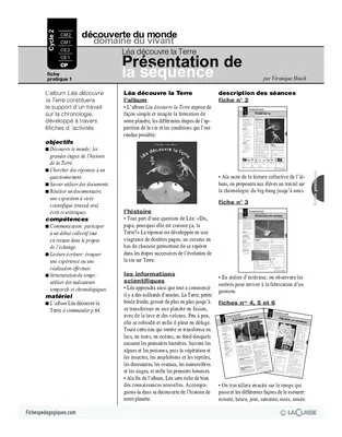 Léa découvre la Terre (1) / Présentation de la séquence