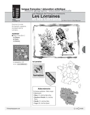 Les régions de France en chansons / Les Lorraines et les Lorrains (Cycle 2)